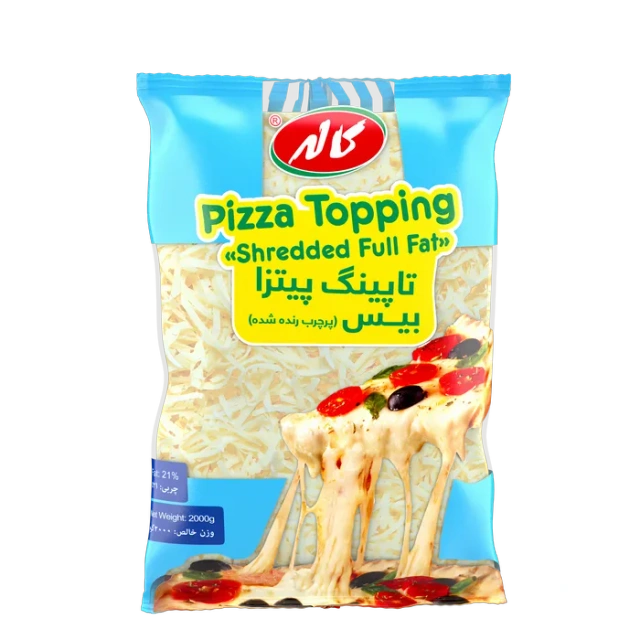 پنیر پیتزا بیس رنده شده 2 کیلوگرمی